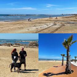 ..wir weichen auf den Strand aus