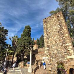 Aufstieg zur Alcazaba Festung