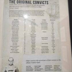 Albany Convict Gaol Museum: man beachte die harmlosen Vergehen🤓