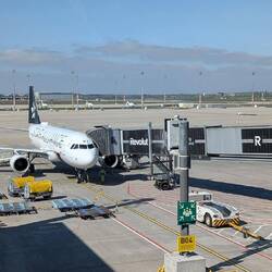 Flieger steht schon bereit.
