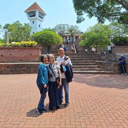 At the Tower base. This was another fort built by the Dutch.