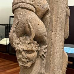 The Pillar of Lust (12th century) is a Romanesque capital from Silos, carved with erotic figures