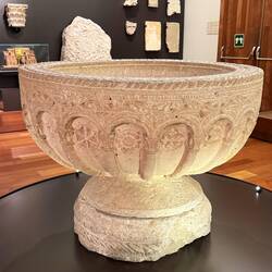 Baptismal font, 12th century, Burgos