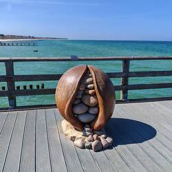 Kunst auf der Seebrücke