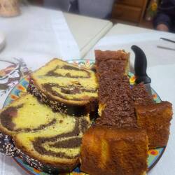 Corzonac and cheese cake