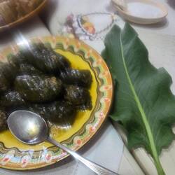 Stevia leaf to wrap the samale