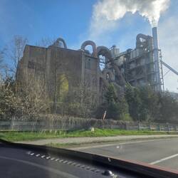 Huge Heidelberg Cement Factory that was an eyesore to the beautiful scenery