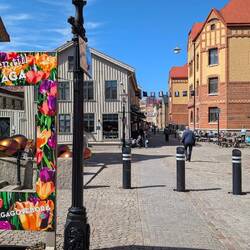 Haga, mit bunten Häusern, netten Cafes und kleinen Boutiquen