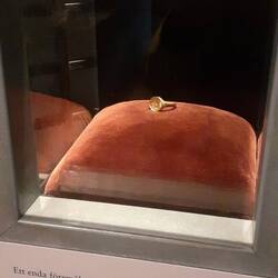 Mit dem Schiff war ein einziger goldener Ring begraben. Scheinbar ein Siegel auf der Jungfernfahrt.