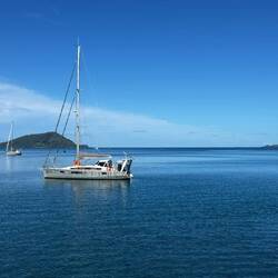 der Blick auf die benachbarten Inseln