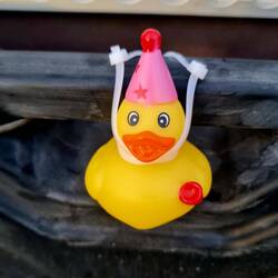 Wir haben 3 solcher Friedensbotschafter bekommen. Jeepfahrer sammeln sie.