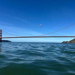 Pathfinder 1 over the Golden Gate Bridge