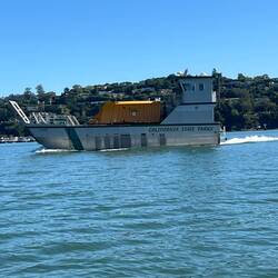 California State Parks barge in Richardson Bay