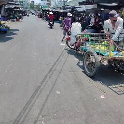 De markt voor de locals
