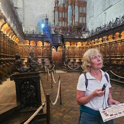 Holzgeschnitzter Chor in der Kathedrale