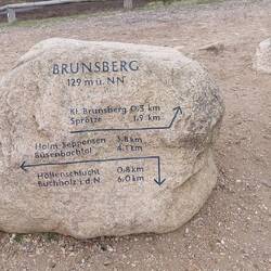 Höchster Punkt heute: der 130 Meter hohe Brunsberg.