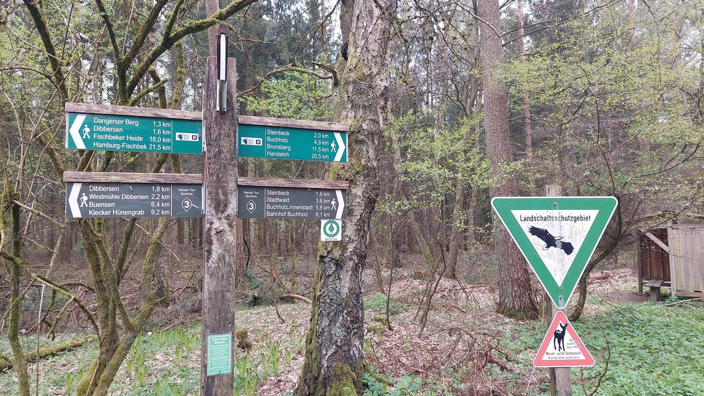 Heute ging's von Dibbersen über Buchholz nach Handeloh