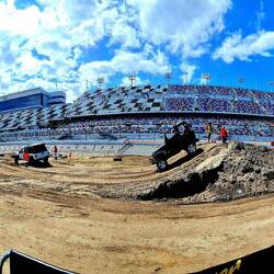 Riesige Tribüne der Nascar Rennen