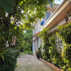 Our Homestay in Pakxan was surrounded by a very cared for garden.