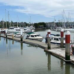 We were split between the B and D docks