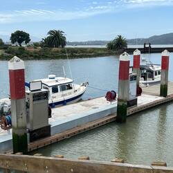 We were split between the B and D docks