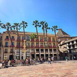 Wir geniessen die Sicht auf den Plaza de Constitución