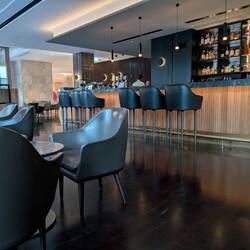 The bar at the hotel. Nice beers.