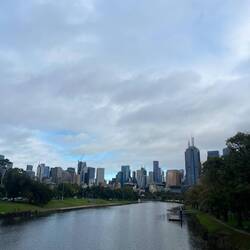 Laufen am Yarra River