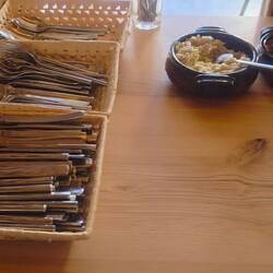 Breakfast spread at Forest Green Spa Resort