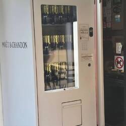 Champagne vending machine