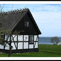 Viele alte Häuser liegen direkt am Kattegat...