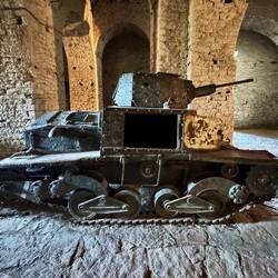 Wrack eines Panzers aus dem WW2