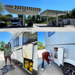 Noch einmal tanken im Doppelpack 🚐 ⛽️🚐