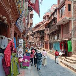Street scene in Bhaktampur, Nepal