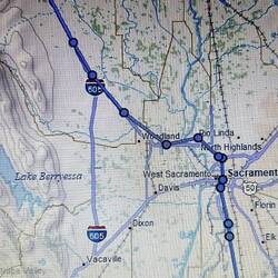 This afternoon/evening drive towing C-Traveler north.