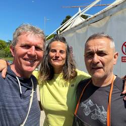 Avec Dolorès et Gorán qui ont assuré pour que Charlie puisse bien continuer le voyage
