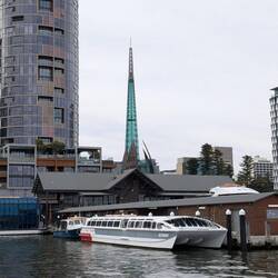Barrack Street Jetty and Elizabeth Quay.