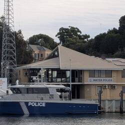 Water police headquarters.