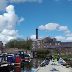 Approaching the old mill at New Mills