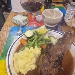 Lamb shank from the Whaley Bridge Food and Art market