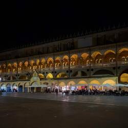 Nighttime stroll ... Palazzo della Ragione from Piazza delle Erbe — Padova, Italy.