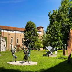 Sculptures on the grounds of the Musei Civici Eremitani — Padova, Italy.