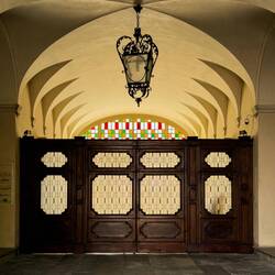 Inner gate at Palazzo Mantua Benavides, which is now a hotel — Padova, Italy.