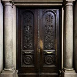 Antique door on a side street — Padova, Italy.