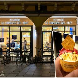 Reliving memories from our 2015 Rome trip with gelato from the gelateria we went to there — Padova.