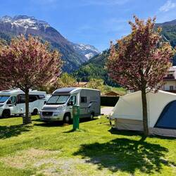 der Camping Badlerhof in Laas