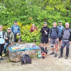 Nach 18 km Trailmagic von Tom, dem Organisator vom 171 km Kölnpfad!😁👍