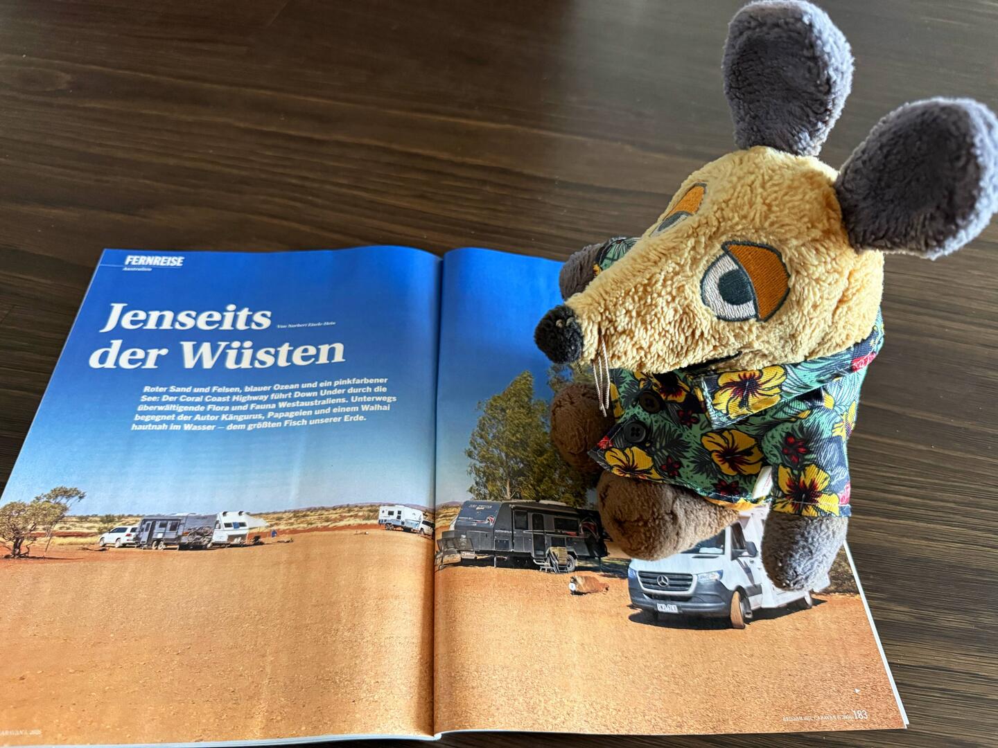 Maus freut sich schon und hält Ausschau nach interessanten Stellen