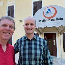 Super accueil d'Andrea à l'auberge de jeunesse de Pula