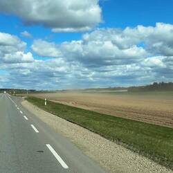 Der Wind bläst auch heute heftig über die Felder.
